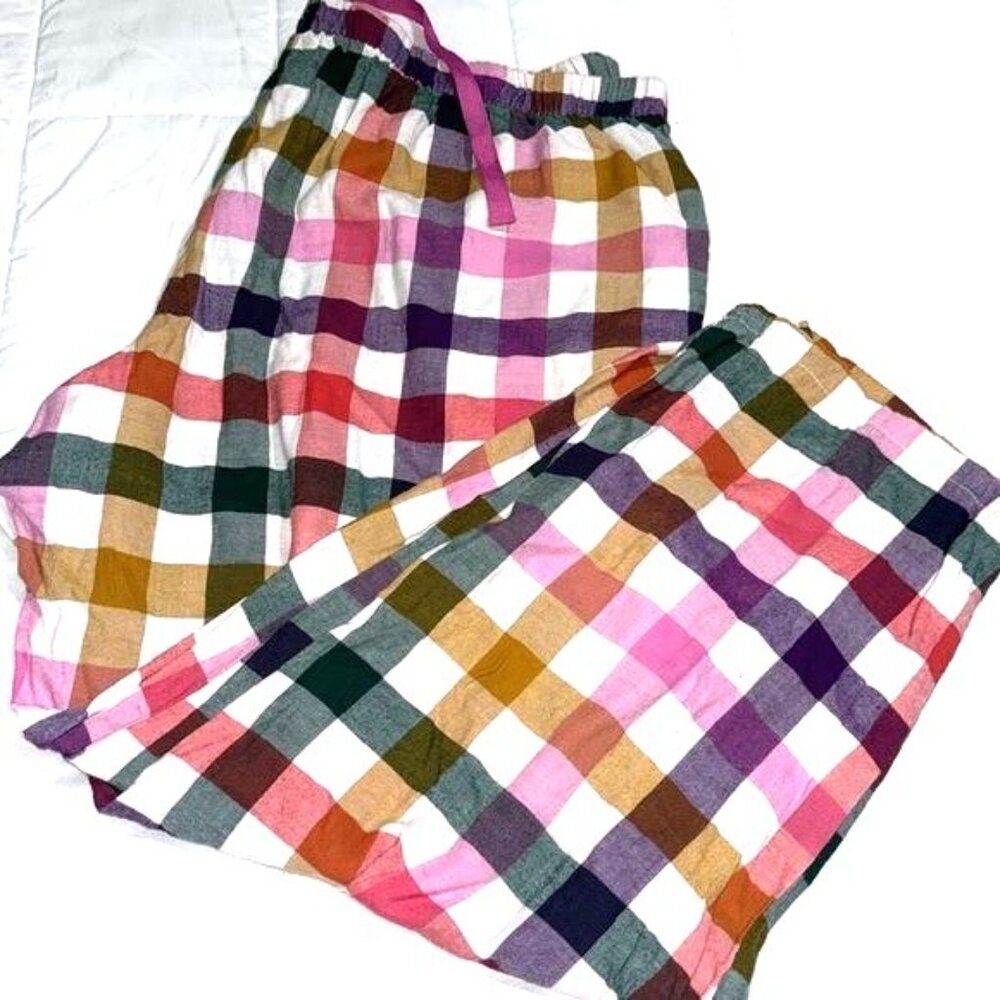 Joyspun Womens Pajama Pants 3X Plaid Multicolor Cotton Blend Lounge Sleepwear - Picture 4 of 8